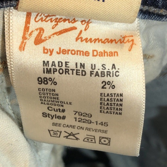 Citizens of Humanity Womens Size 28 COH Ingrid Low Waist Flare Jeans Nile River - Picture 11 of 12